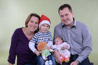 Familie an Weihnachten